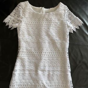 Blush By Angels Girls Crochet Dress Sz 8